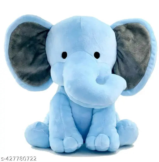 Blue stuffed elephant plush toy MR. PAL TEDDY for kids home decor, 30cm