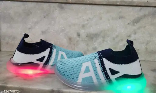 Stylish kids casual shoes with LED lights