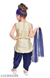 Purple cotton blend Patiala suit set for girls, featuring diamond stone embroidery, perfect for parties, weddings, Diwali, Navratri, and more