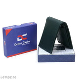 Brown PU leather men's formal wallet with 2 compartments, trendy ethnic design - ideal for evening parties and travel