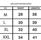 Size chart for track pants