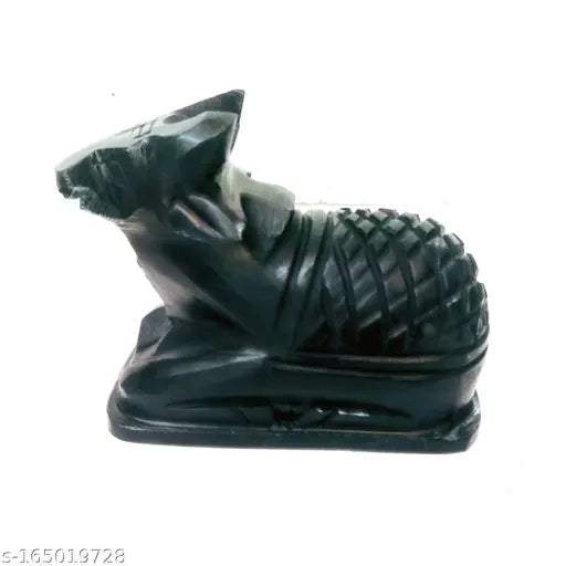 Black marble Shivling & Nandi Ji combo decorative showpiece - 15 INCH Aquarious Handicrafts, pious home or office statues for spiritual occasions