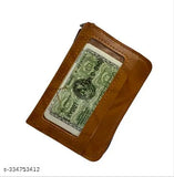 Faux leather, RFID-blocking, horizontal design men's cardholder wallet with 5 compartments, Solid color, easy access, functional, versatile