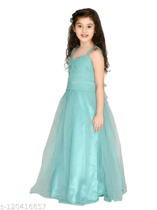 Teal chiffon long dress, sleeveless with sweetheart neckline