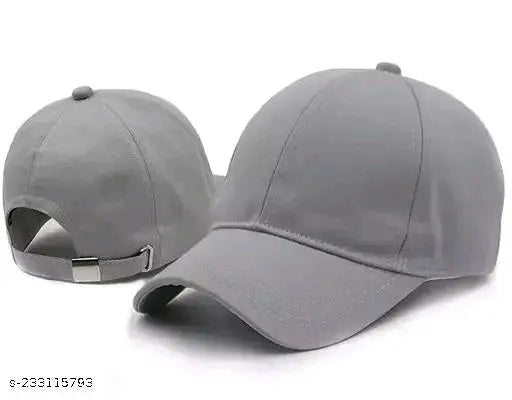Trendy men's cotton canvas baseball cap, solid pattern, Indian origin