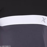 Mens Multi-Color Colorblocked Lycra T-shirt, Indian-made, great for gym wear & sports