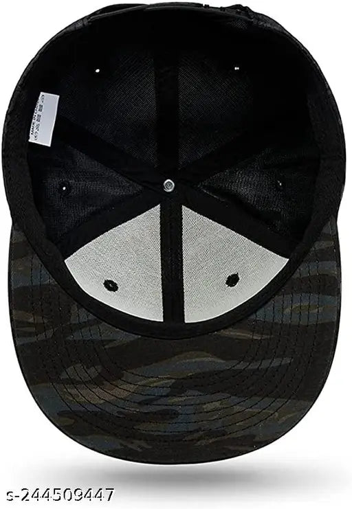 Cotton Snapback Hiphop Cap (Onesize, Embroidered), lightweight, breathable, adjustable strap, rapid dry material, UV protection