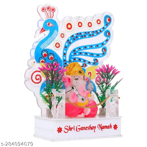 Glass Ganesha color-changing night lamp, portable acrylic corporate gift for home decor