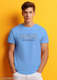 Men's printed polycotton round neck half-sleeve T-shirt (XXL), versatile wardrobe addition with multicolor design