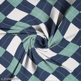 High-quality cotton, checked, superfine fitted king bed sheet (78x72x8 inches), ideal for double beds. Enhance your sleep with secure 360-degree elastic fit and wrinkle-free surface