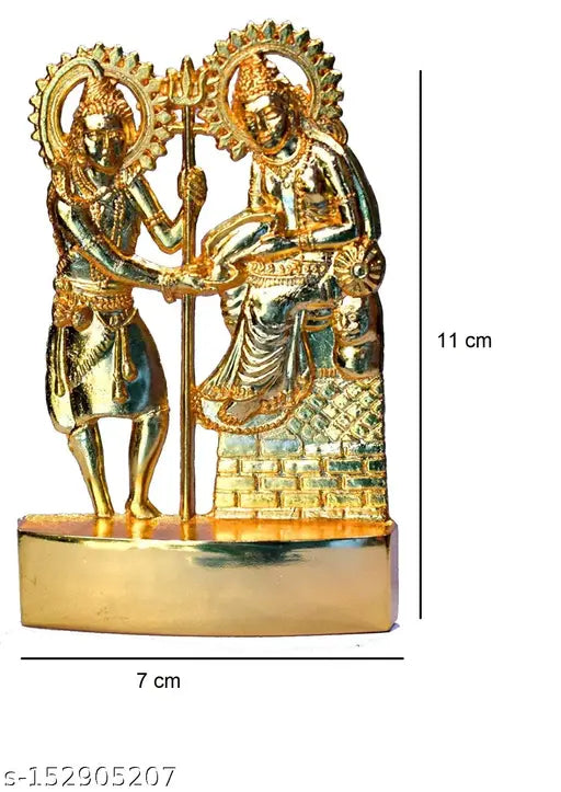 Metal Maa Annapurna figurine, AAA quality Indian God Idol, 11cm high, ideal for Puja or home decor