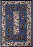Pure cotton Jaipuri printed single bedsheet with 1 pillow cover, soft and cozy for summer use, made in India