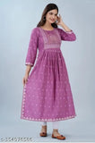 Purple long kurta, festive attire for women