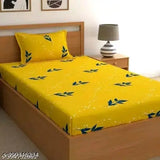 Cotton single bedsheet and pillow cover, superfine botanical print, ideal for summer adult use, origin India