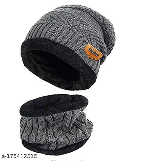 Stylish wool embellished beanie cap, perfect winter accessory for both men and women, handcrafted in India