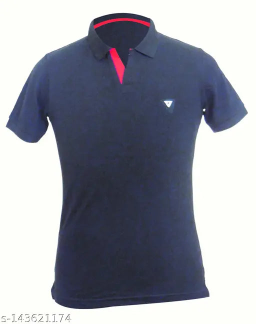John Jasper cotton blend half sleeves polo t-shirt in pack of 1, perfect for men's casual wear