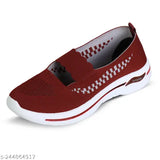 Maroon textile sneakers, lightweight & breathable for daily wear & home washable