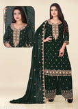Women's and girls' traditional Zari embroidery, long kurta set with full inner lining
