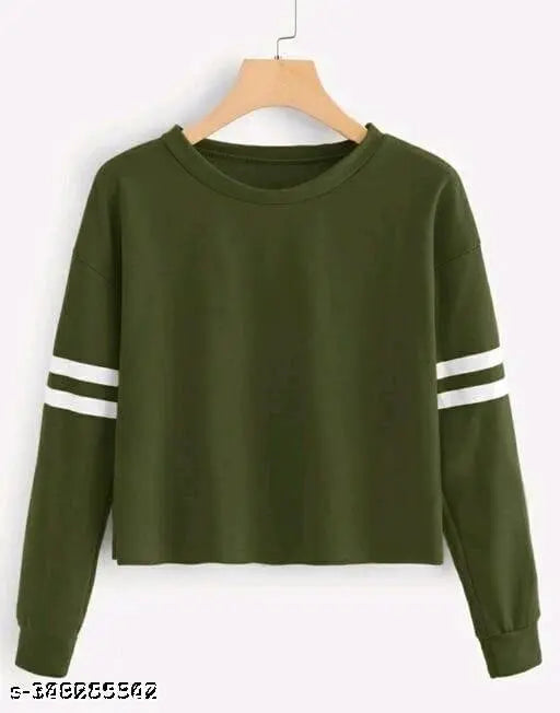 Premium women's long sleeve cotton t-shirt, solid design in a variety of sizes from S to XL for everyday casual wear. Made with 100% cotton fabric for comfort and smoothness