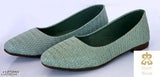 Synthetic chavel Bellies & Ballerinas ballerina flats, solid pattern in Indian sizes IND-4 to IND-9