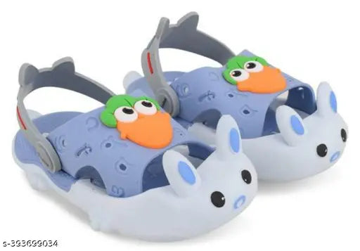 Blue PVC and Rubber Hello Kitty Kids Clogs - Lightweight, breathable, adjustable slip-on design for easy wear. Ideal for outdoor play and water activities, originating from India