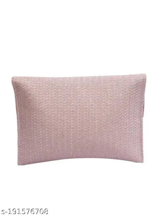 Pink fabric slingbag with zip closure