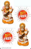 Multicolor Saraswati idol (11cm, unbreakable PVC), decorative and pooja item for religious home decor
