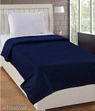 Plain light weight polar fleece single warm AC blanket, free size, luxurious comfort for bedrooms, made in India