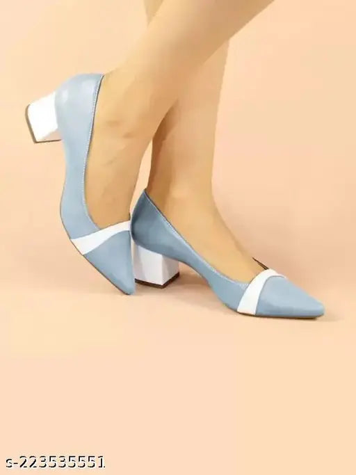 Synthetic colorblocked bellies heels by KLIEV PARIS - modern design for women's party wear & casual wear