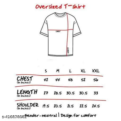 Premium large, printed cotton oversized t-shirt by GOJOs Awakening, short sleeves, India origin