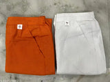 Solid cotton women's pants (WO), two-piece set with side pockets, made in India
