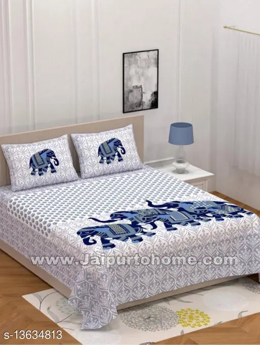 Trendy attractive Jaipuri bedsheets, vibrant design for contemporary bedroom decor