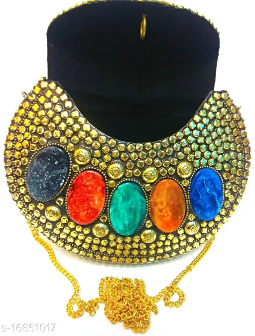 Jeweled women's clutch with turquoise stones, beaded handle, intricate detailing