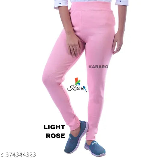 Cotton blend KARARO jeggings pack of 4, recycled OE fabric, trendy and lightweight women's jeans in various sizes from 26-Free Size. Made in India