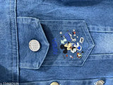 Unisex Boys n gals nasa denim jacket