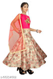 Floral print cotton blend lehenga choli and dupatta set with sleeveless, fitted waist and round-neck choli, featuring plum flower design on taffeta silken lehenga and solid dupatta. Vintage style ethnic wear for 2-14 years old girls