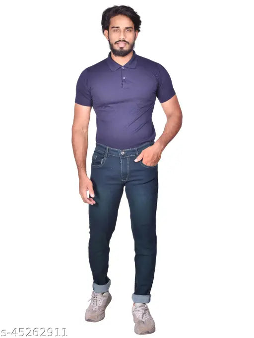 Denim dyed/washed men's jeans, L,Zard regular fit - Mid rise, crafted from cotton for comfort and style. Size 28, 30, 32, 34, 36 inches. Made in India