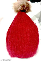 Woolen expandable beanie cap (free size) for women, girls, adults & men - imported fancy wool beanie hat, India
