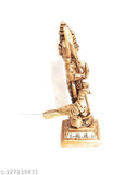 Brass Murugan idol, 250g, gold-toned, Indian origin