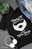 Attractive cotton short-sleeve men's t-shirt with printed design, S-XXXL sizes available