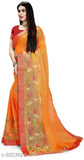 Chiffon Barsso printed saree, free size from India