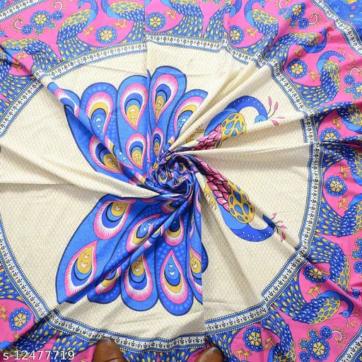 Vibrant Sanganeri Print, 100% Cotton single bedsheet and pillow cover from Monik Handicrafts' Rajasthani Jaipuri collection