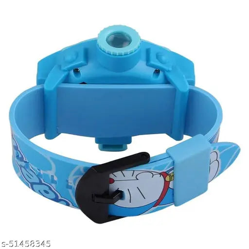 Doraemon digital watch, kids projector toy, animated images, fun learning accessory