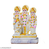 Poly Resin Ram Darbar Idol, 8cm x 13.5cm x 18cm, Indian-made religious figurine for home or car dashboard