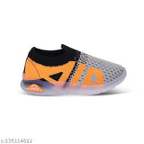 Orange and black sports shoe with 'AIR' branding