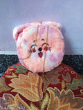 Pink fuzzy clutch crossbody sling bag for kids and girls