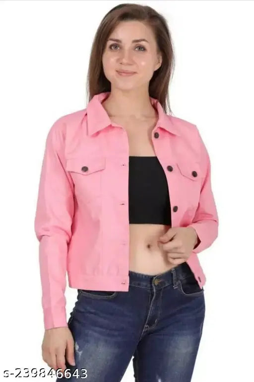 Pink cotton-blend jacket, stylish and versatile for everyday wear, Morvi collection