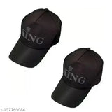 Textured onesize Double King stylish cap, casual and formal wear accessory from India