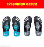 Colorful EVA flip flops for kids, printed net design with attractive bottom prints by Zevion