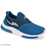 Blue and white sports sneaker, casual design, boy's style